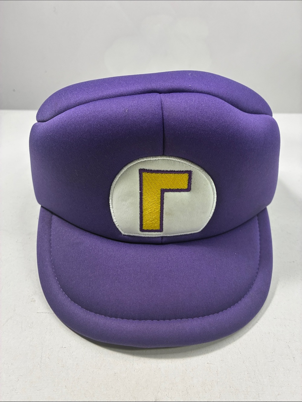Super Mario Fitted Cap Purple Yellow Like New